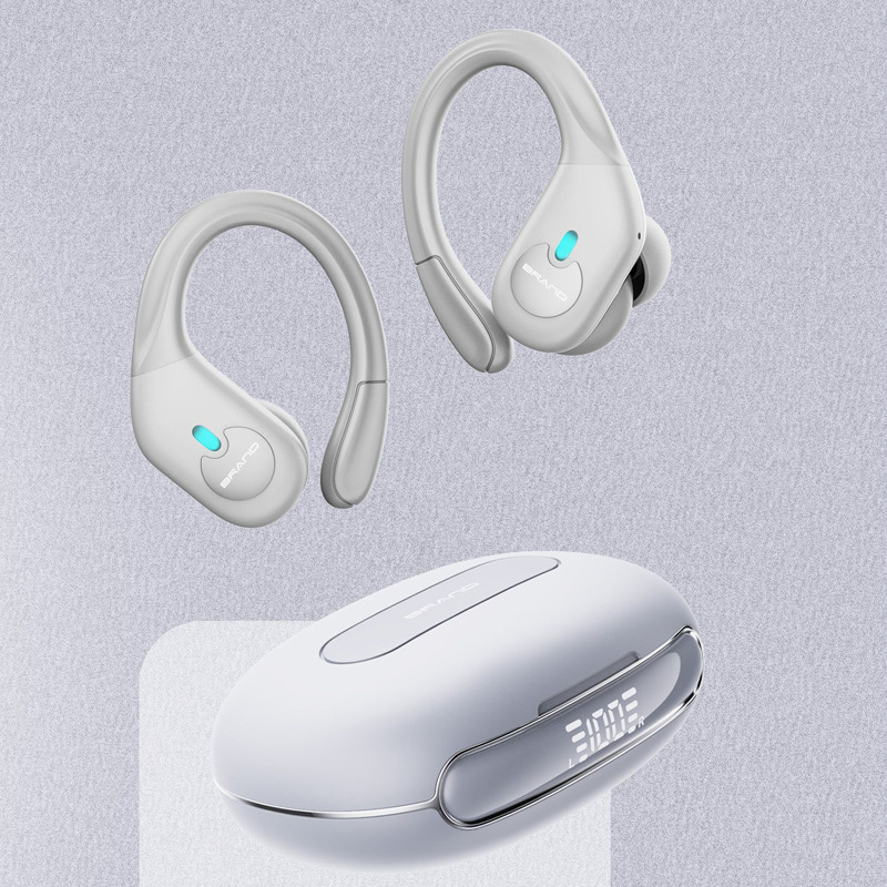 Ear-mounted Bluetooth Headset Digital Display Waterproof Anti-drop